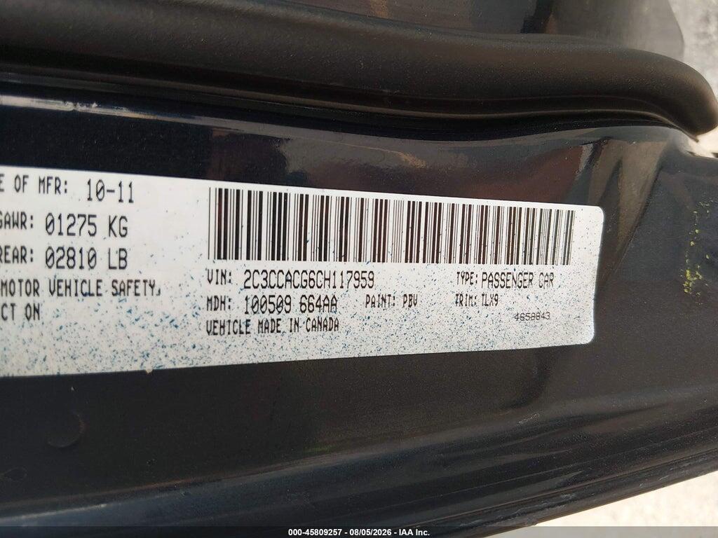 2C3CCACG6CH117959 2012 CHRYSLER 300 photo no. 9