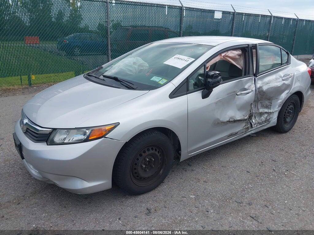 2HGFB2F53CH599562 2012 HONDA CIVIC photo no. 2