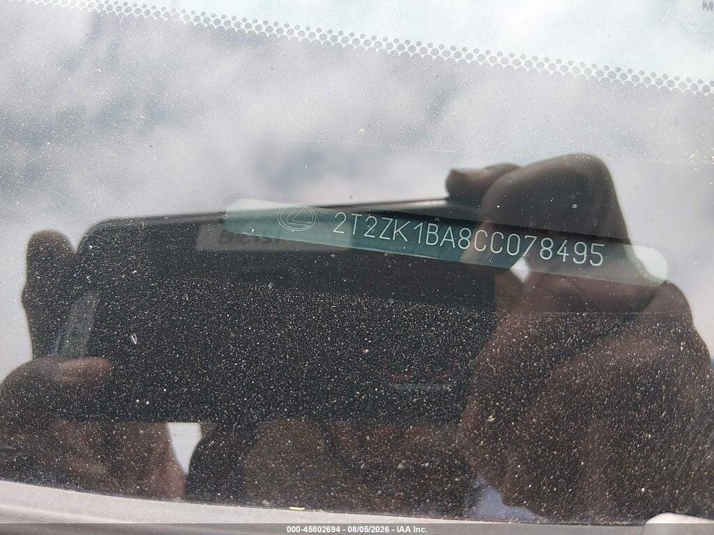 2T2ZK1BA8CC078495 2012 LEXUS RX 350 photo no. 9