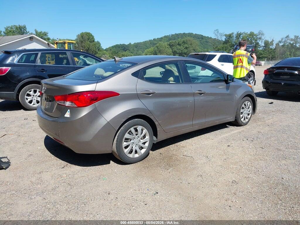 5NPDH4AE0CH066826 2012 HYUNDAI ELANTRA photo no. 4
