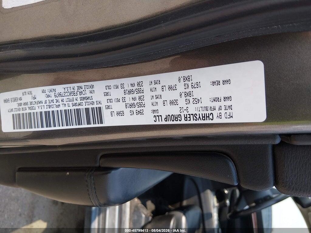 1C4RJFBG0CC279079 2012 JEEP GRAND CHEROKEE photo no. 9