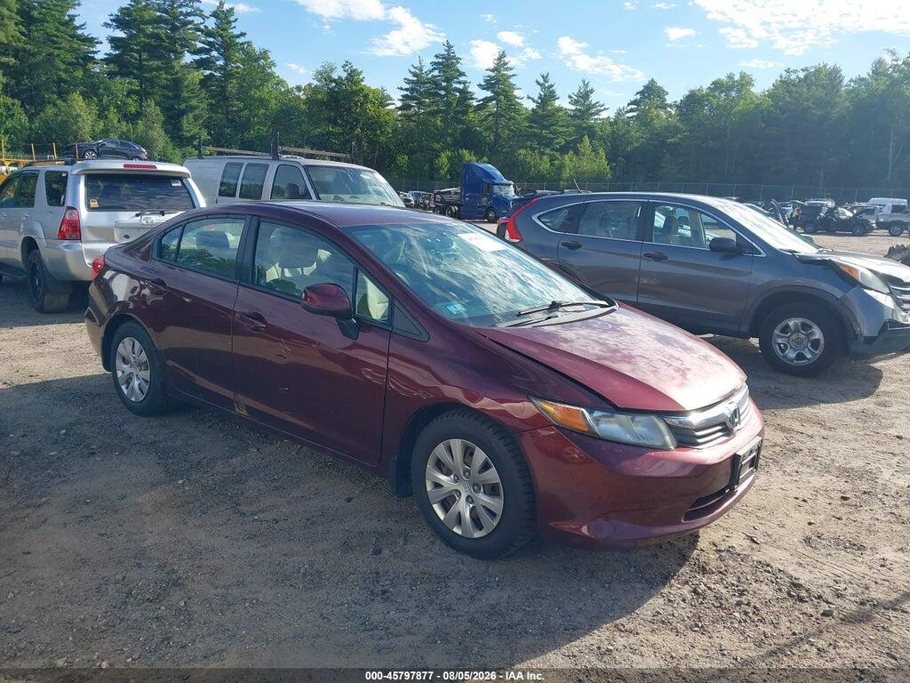 2HGFB2F59CH605798 2012 HONDA CIVIC photo no. 1