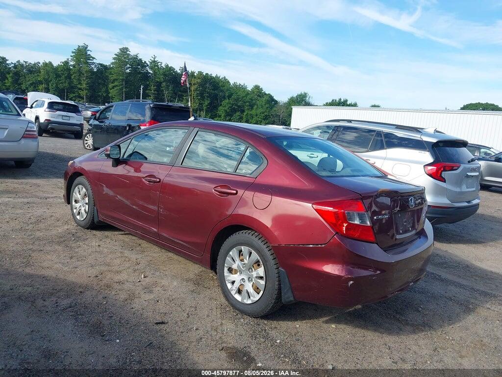 2HGFB2F59CH605798 2012 HONDA CIVIC photo no. 3