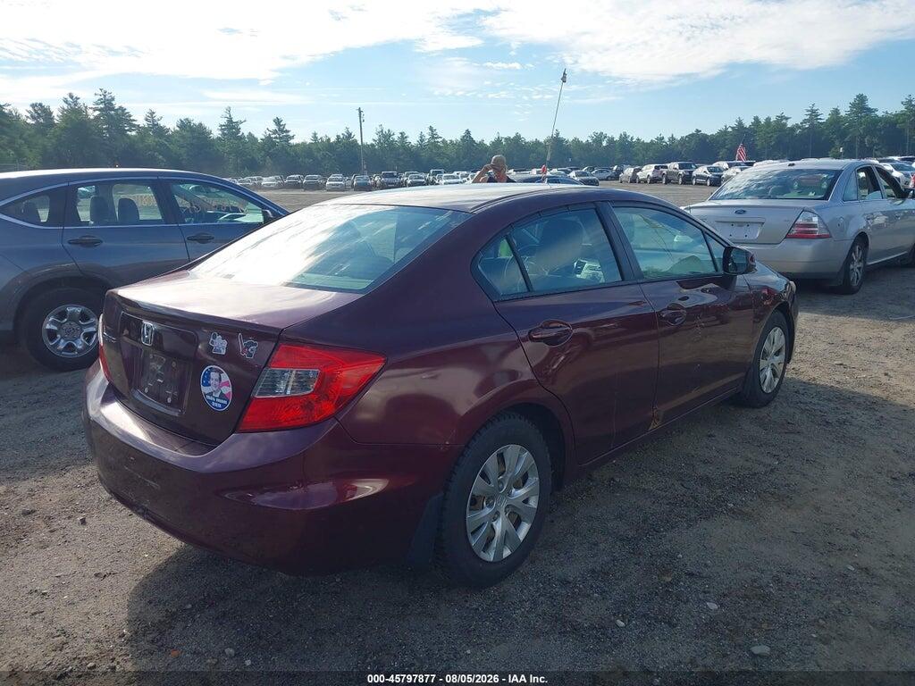 2HGFB2F59CH605798 2012 HONDA CIVIC photo no. 4