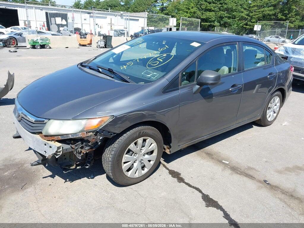 2HGFB2F59CH526843 2012 HONDA CIVIC photo no. 2