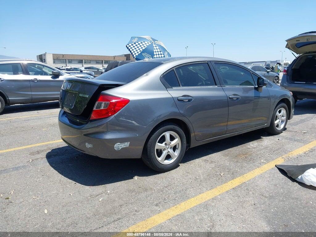 19XFB5F52CE000047 2012 HONDA CIVIC photo no. 4