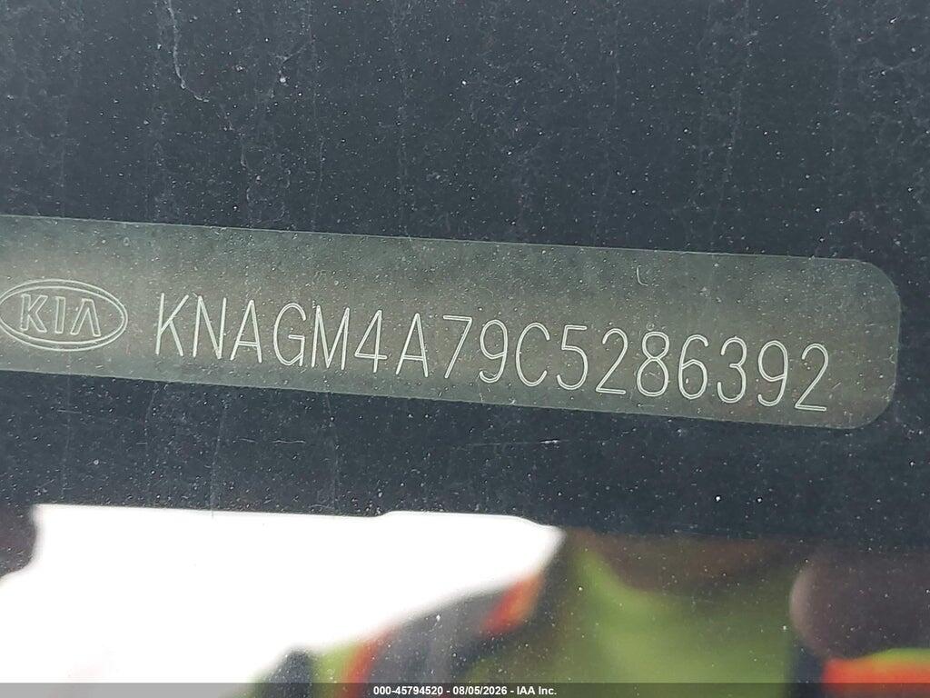 KNAGM4A79C5286392 2012 KIA OPTIMA photo no. 9