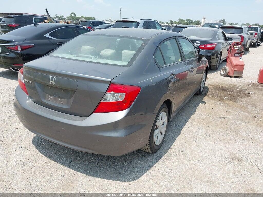 19XFB2F56CE340364 2012 HONDA CIVIC photo no. 4