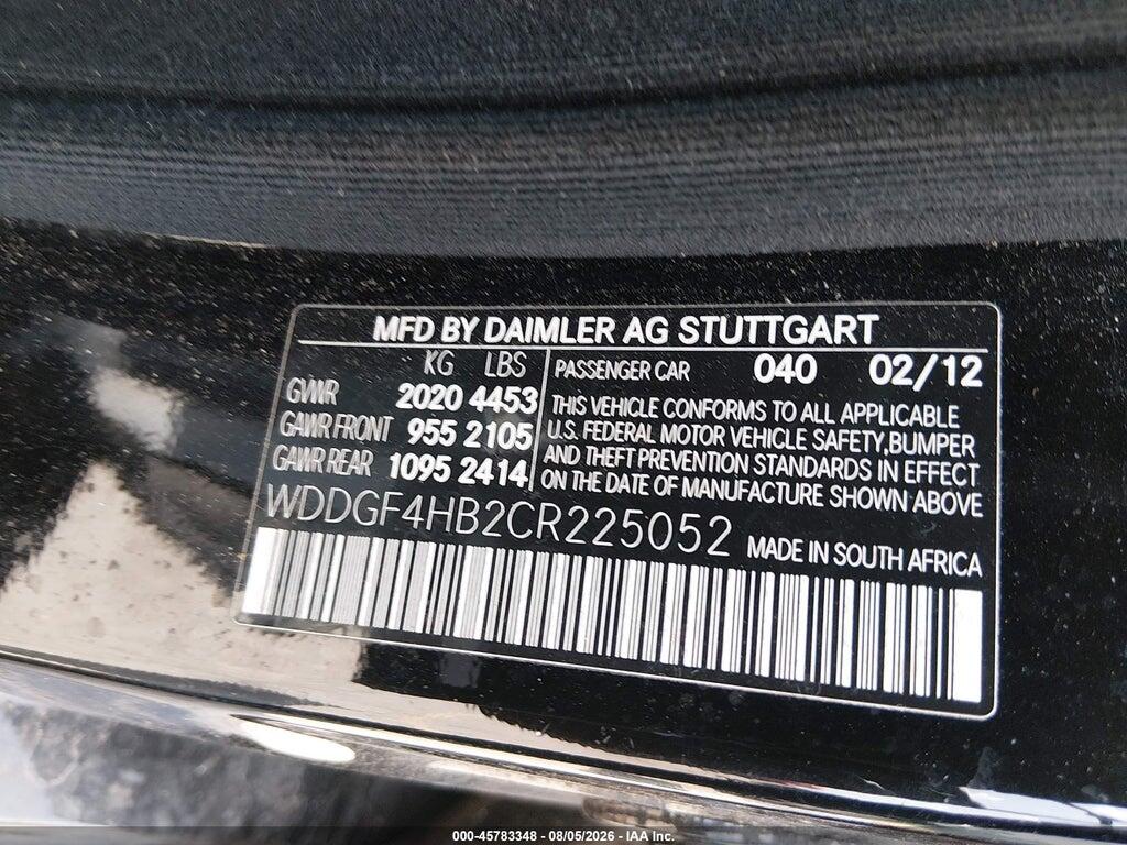 WDDGF4HB2CR225052 2012 MERCEDES-BENZ C 250 photo no. 9