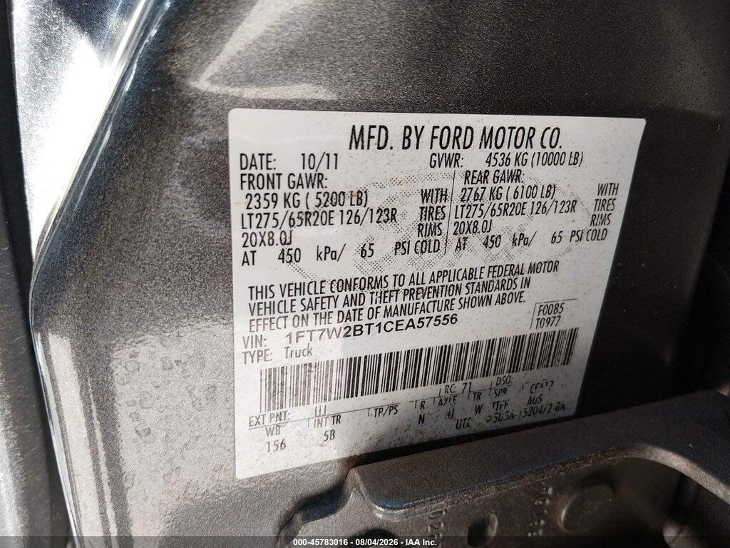 1FT7W2BT1CEA57556 2012 FORD F-250 photo no. 9