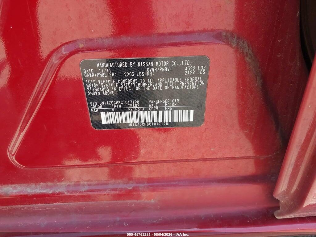 JN1AZ0CP8CT017198 2012 NISSAN LEAF photo no. 9