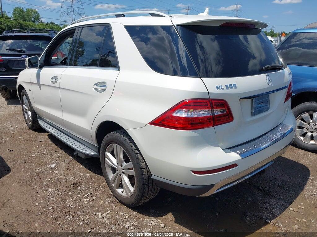 4JGDA5HB8CA094625 2012 MERCEDES-BENZ ML 350 photo no. 3