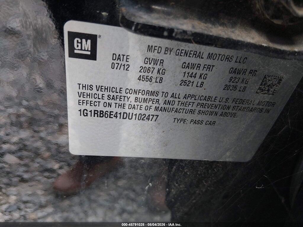 1G1RB6E41DU102477 2013 CHEVROLET VOLT photo no. 9
