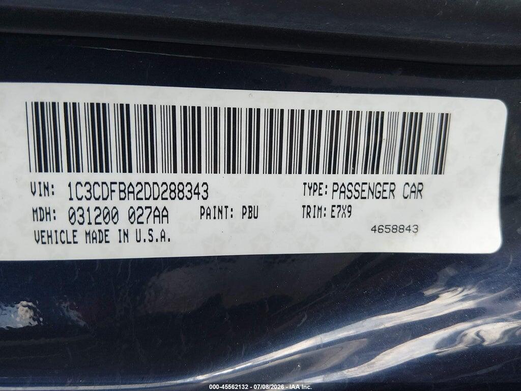 1C3CDFBA2DD288343 2013 DODGE DART photo no. 9