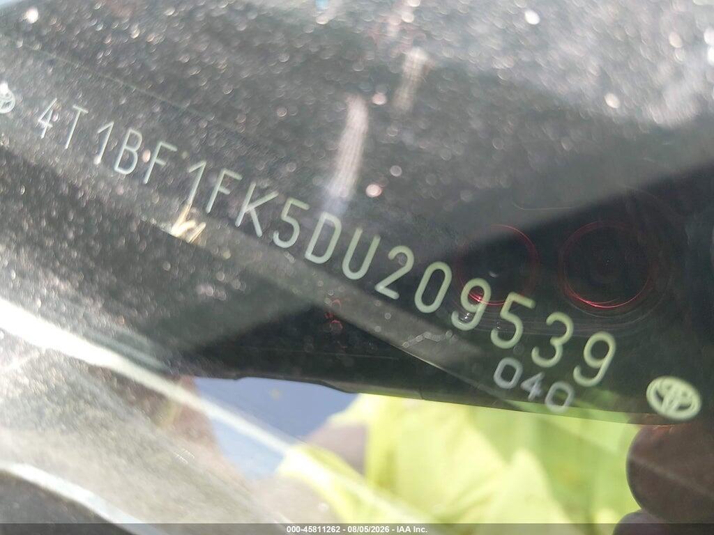 4T1BF1FK5DU209539 2013 TOYOTA CAMRY photo no. 9