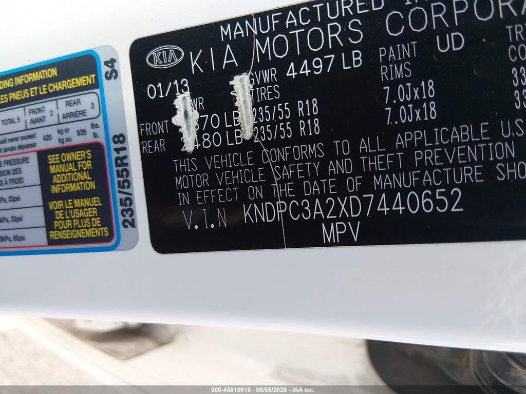 KNDPC3A2XD7440652 2013 KIA SPORTAGE photo no. 9