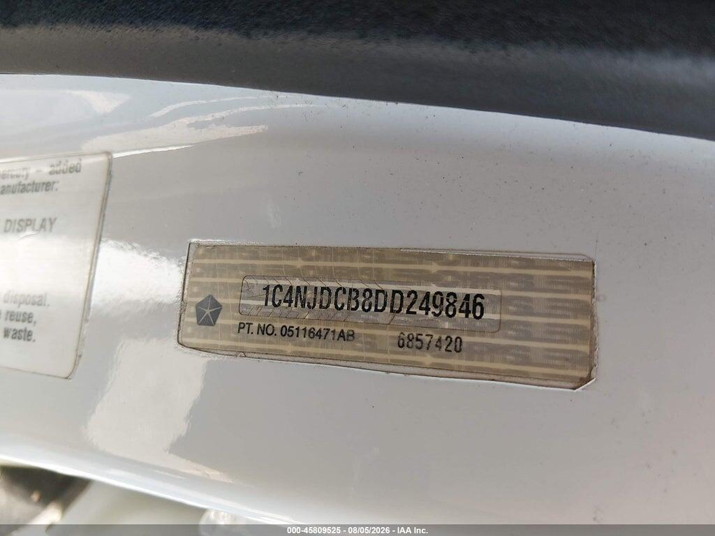 1C4NJDCB8DD249846 2013 JEEP COMPASS photo no. 9