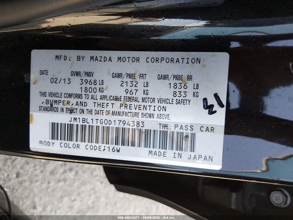 JM1BL1TG0D1794383 2013 MAZDA MAZDA3 photo no. 9