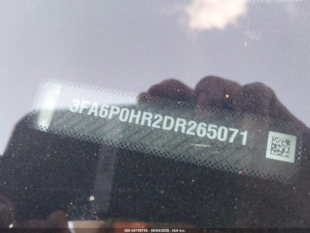3FA6P0HR2DR265071 2013 FORD FUSION photo no. 9