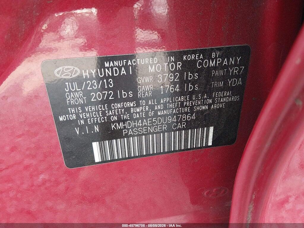 KMHDH4AE5DU947864 2013 HYUNDAI ELANTRA photo no. 9