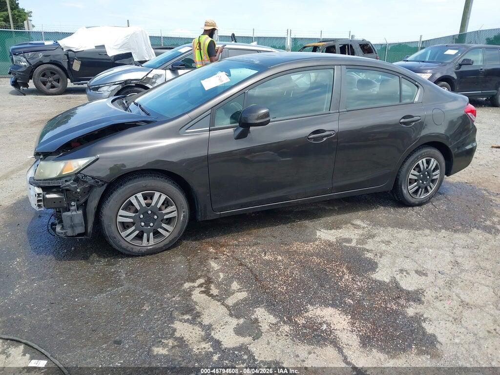 19XFB2F54DE206776 2013 HONDA CIVIC photo no. 2