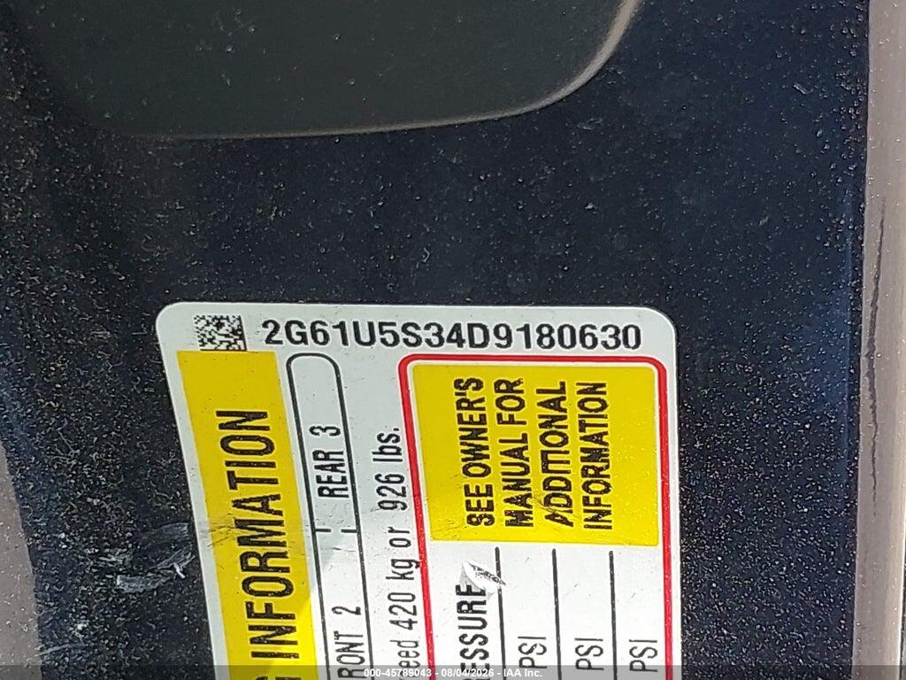 2G61U5S34D9180630 2013 CADILLAC XTS photo no. 9