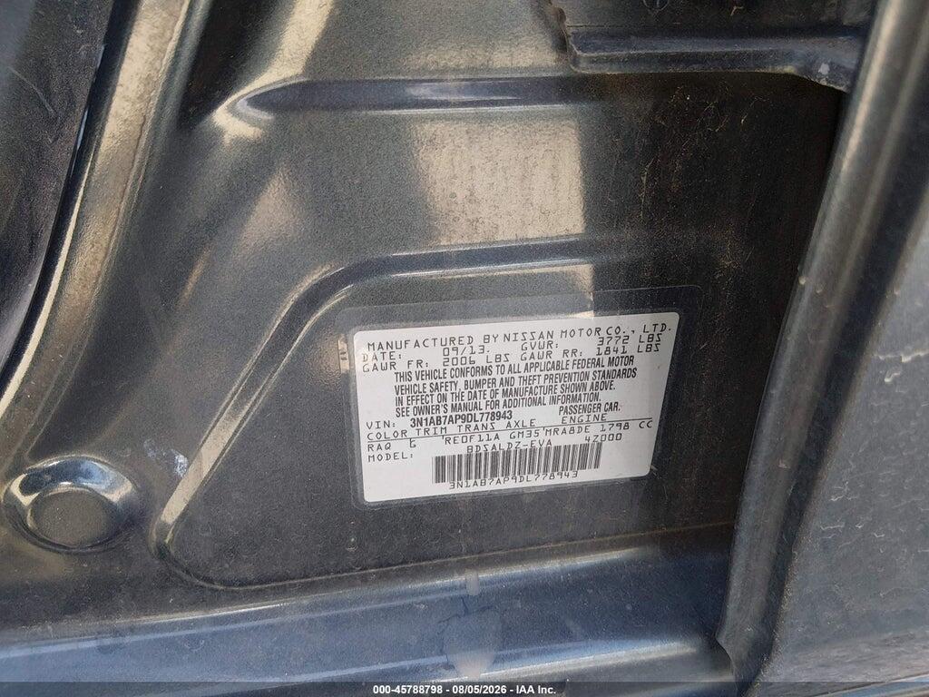 3N1AB7AP9DL778943 2013 NISSAN SENTRA photo no. 9