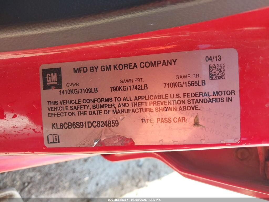 KL8CB6S91DC624859 2013 CHEVROLET SPARK photo no. 9
