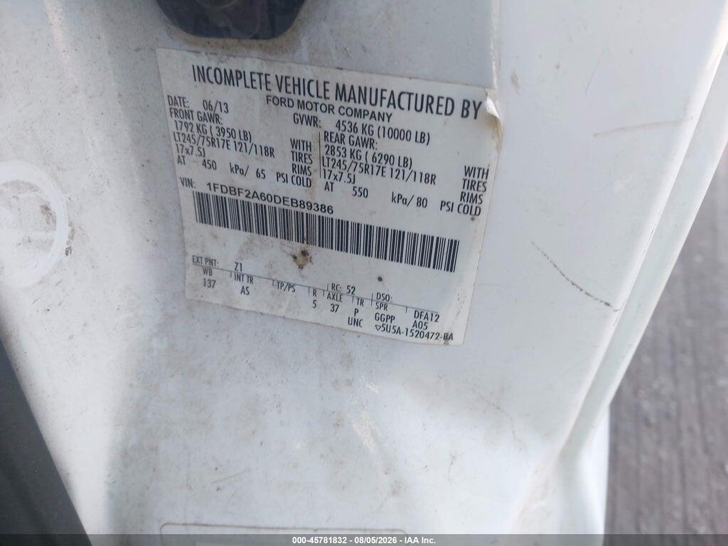 1FDBF2A60DEB89386 2013 FORD F-250 photo no. 9