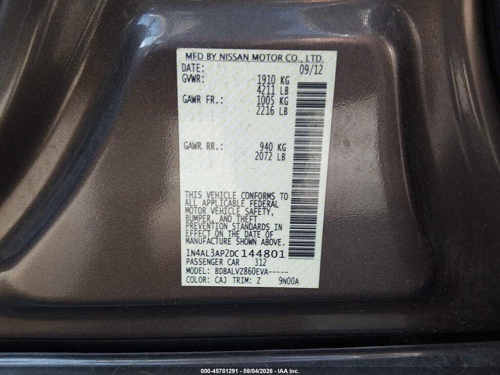 1N4AL3AP2DC144801 2013 NISSAN ALTIMA photo no. 9