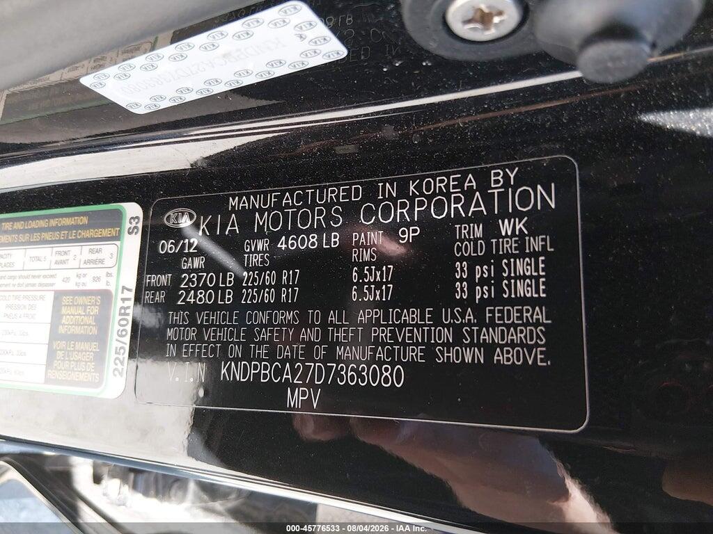 KNDPBCA27D7363080 2013 KIA SPORTAGE photo no. 9