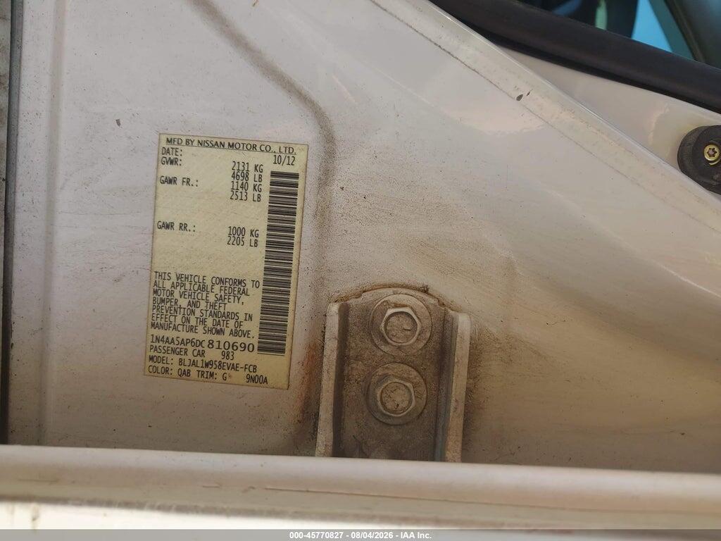 1N4AA5AP6DC810690 2013 NISSAN MAXIMA photo no. 9