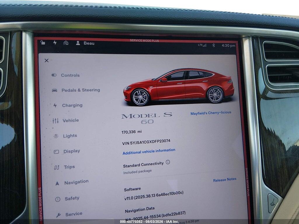 5YJSA1CGXDFP23074 2013 TESLA MODEL S photo no. 7