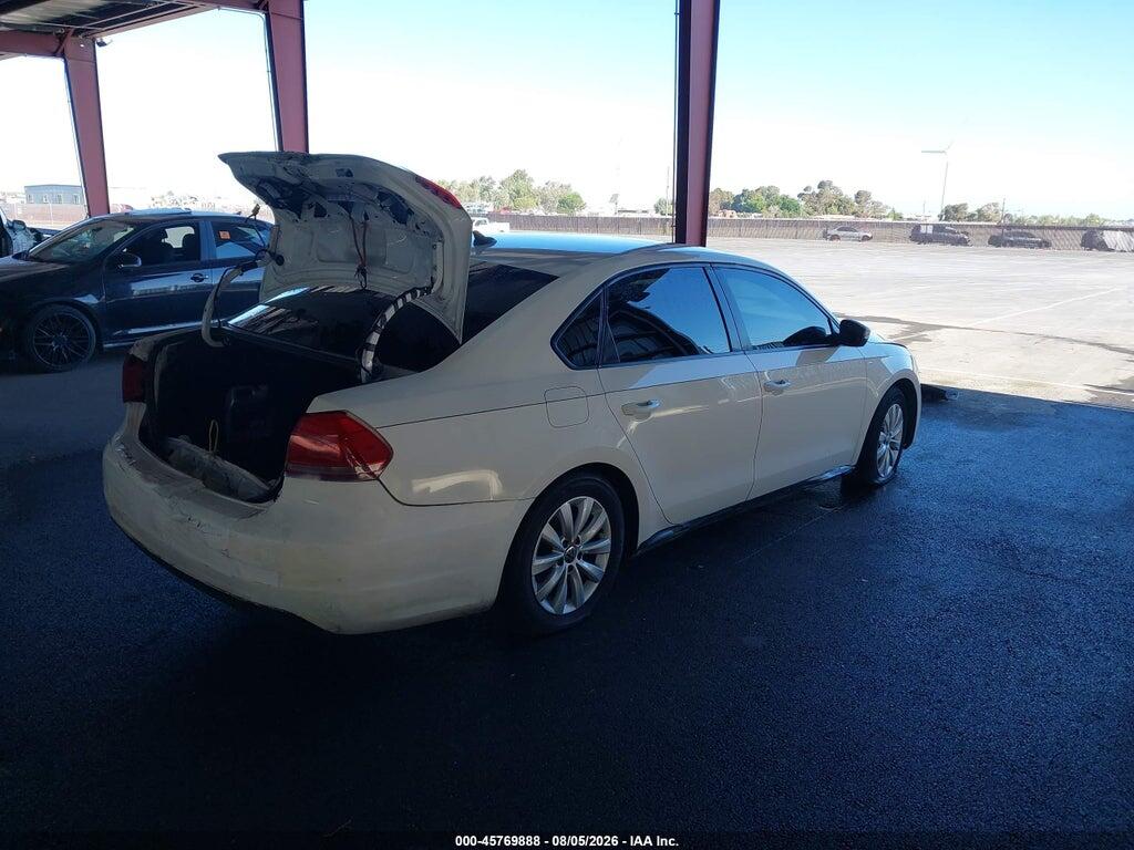 1VWAP7A35DC150852 2013 VOLKSWAGEN PASSAT photo no. 4