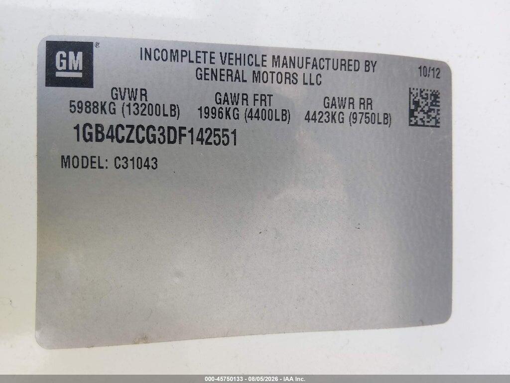 1GB4CZCG3DF142551 2013 CHEVROLET SILVERADO 3500HD CHASSIS photo no. 8