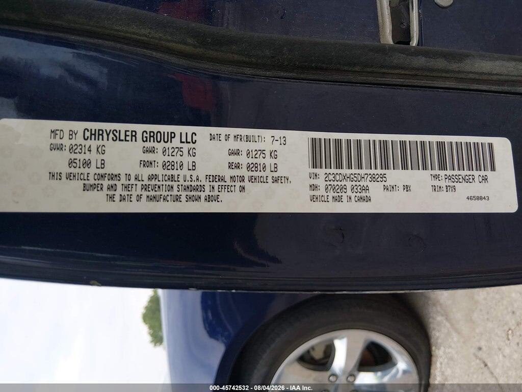 2C3CDXHG5DH738295 2013 DODGE CHARGER photo no. 9