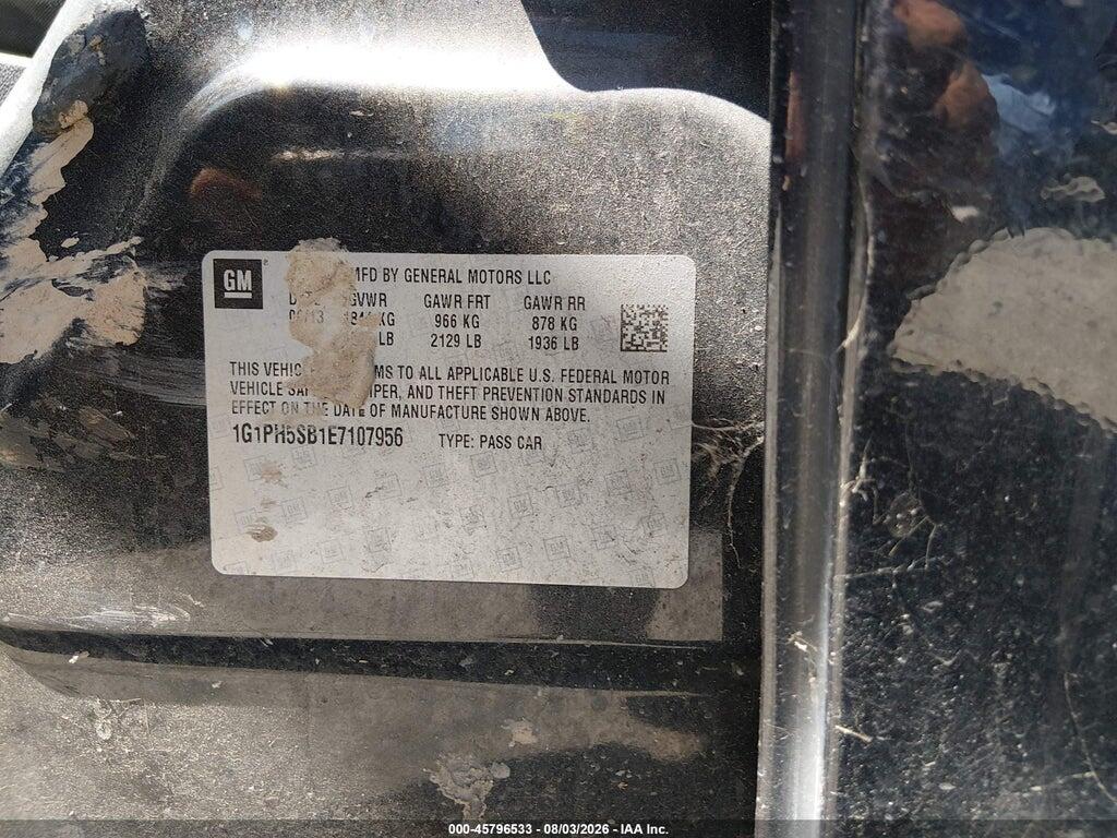 1G1PH5SB1E7107956 2014 CHEVROLET CRUZE photo no. 9