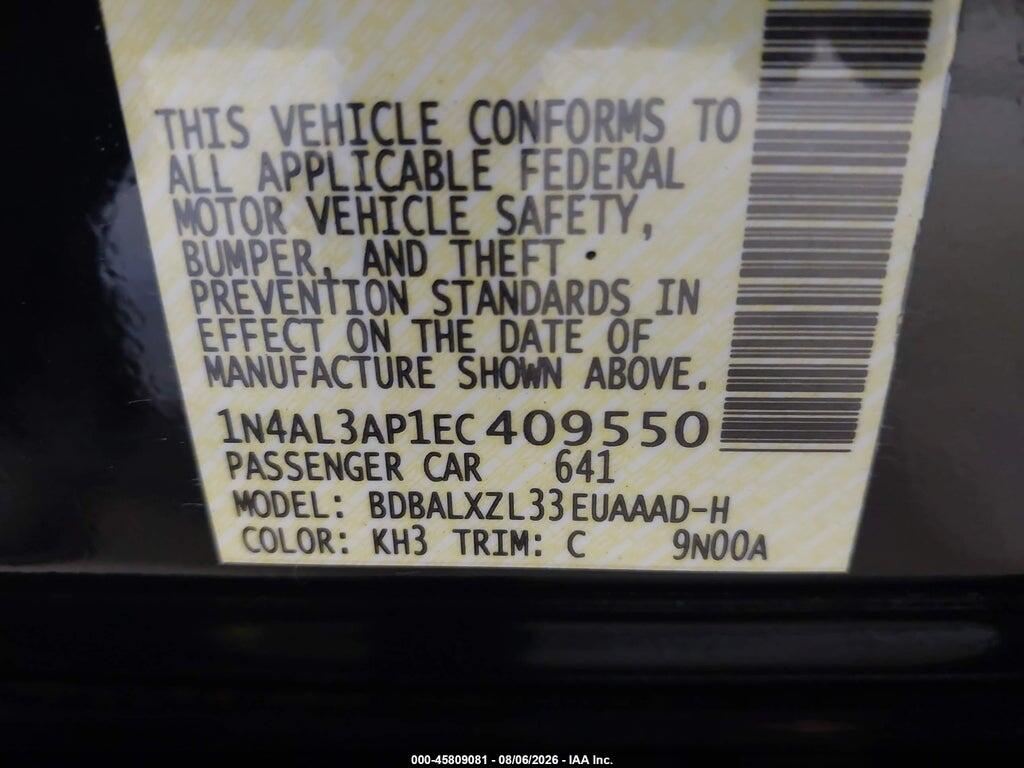 1N4AL3AP1EC409550 2014 NISSAN ALTIMA photo no. 9