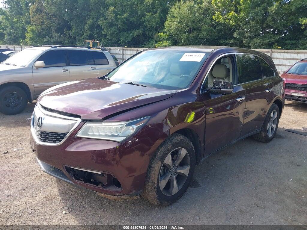 5FRYD3H20EB014664 2014 ACURA MDX photo no. 2
