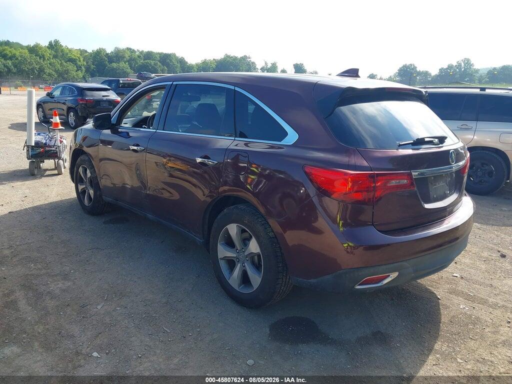 5FRYD3H20EB014664 2014 ACURA MDX photo no. 3