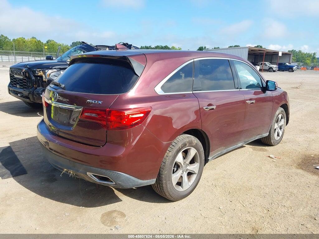 5FRYD3H20EB014664 2014 ACURA MDX photo no. 4