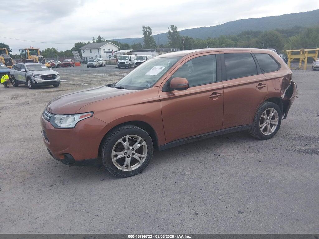 JA4AD3A37EZ010850 2014 MITSUBISHI OUTLANDER photo no. 2