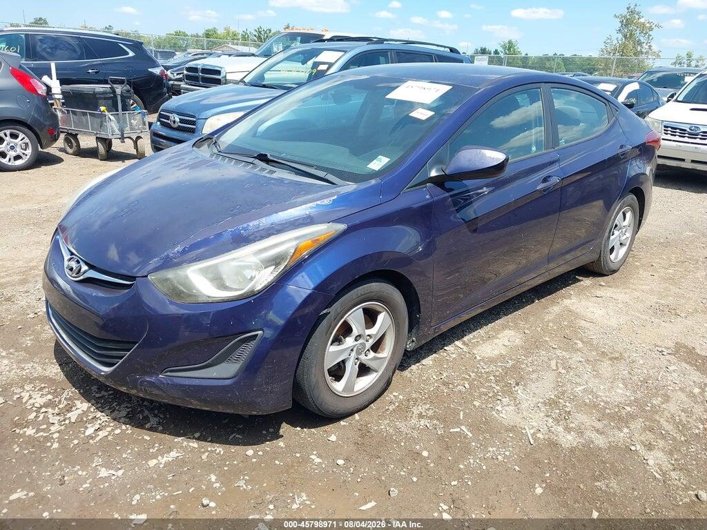 5NPDH4AEXEH481929 2014 HYUNDAI ELANTRA photo no. 2