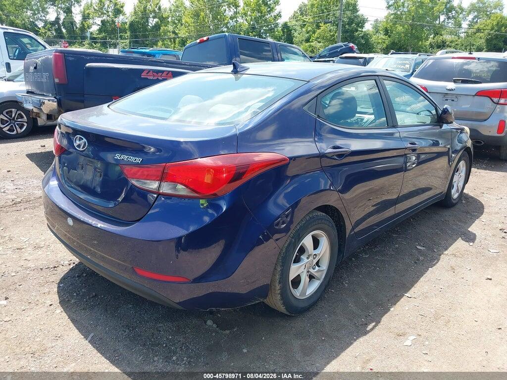 5NPDH4AEXEH481929 2014 HYUNDAI ELANTRA photo no. 4