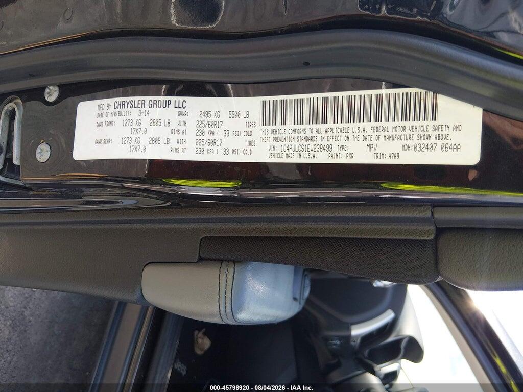 1C4PJLCS1EW238499 2014 JEEP CHEROKEE photo no. 9