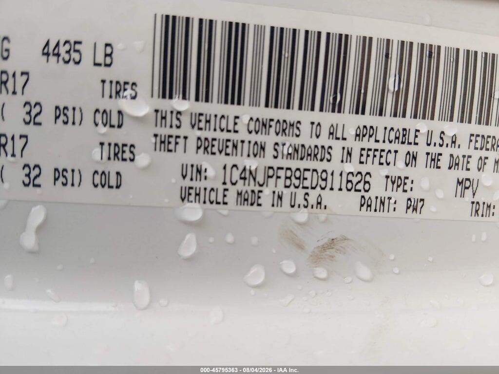 1C4NJPFB9ED911626 2014 JEEP PATRIOT photo no. 9