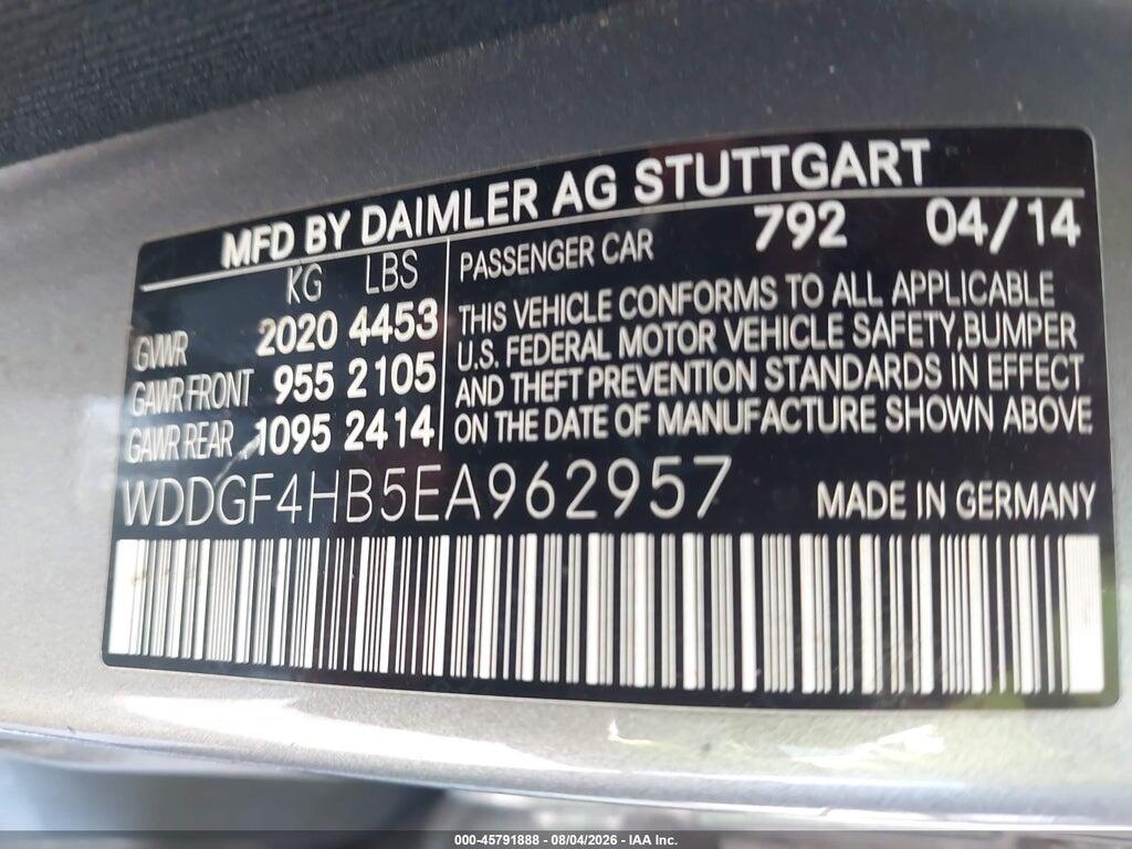 WDDGF4HB5EA962957 2014 MERCEDES-BENZ C 250 photo no. 9