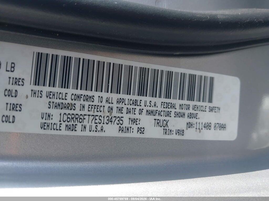 1C6RR6FT7ES134735 2014 RAM 1500 photo no. 9