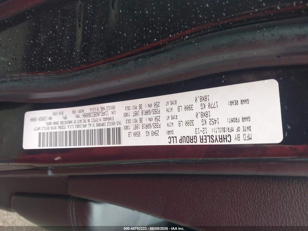 1C4RDJAG9EC360984 2014 DODGE DURANGO photo no. 9