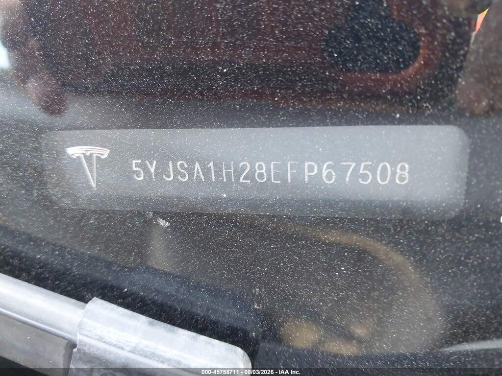 5YJSA1H28EFP67508 2014 TESLA MODEL S photo no. 9